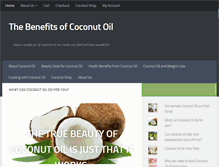 Tablet Screenshot of coconut-oil-benefits.net